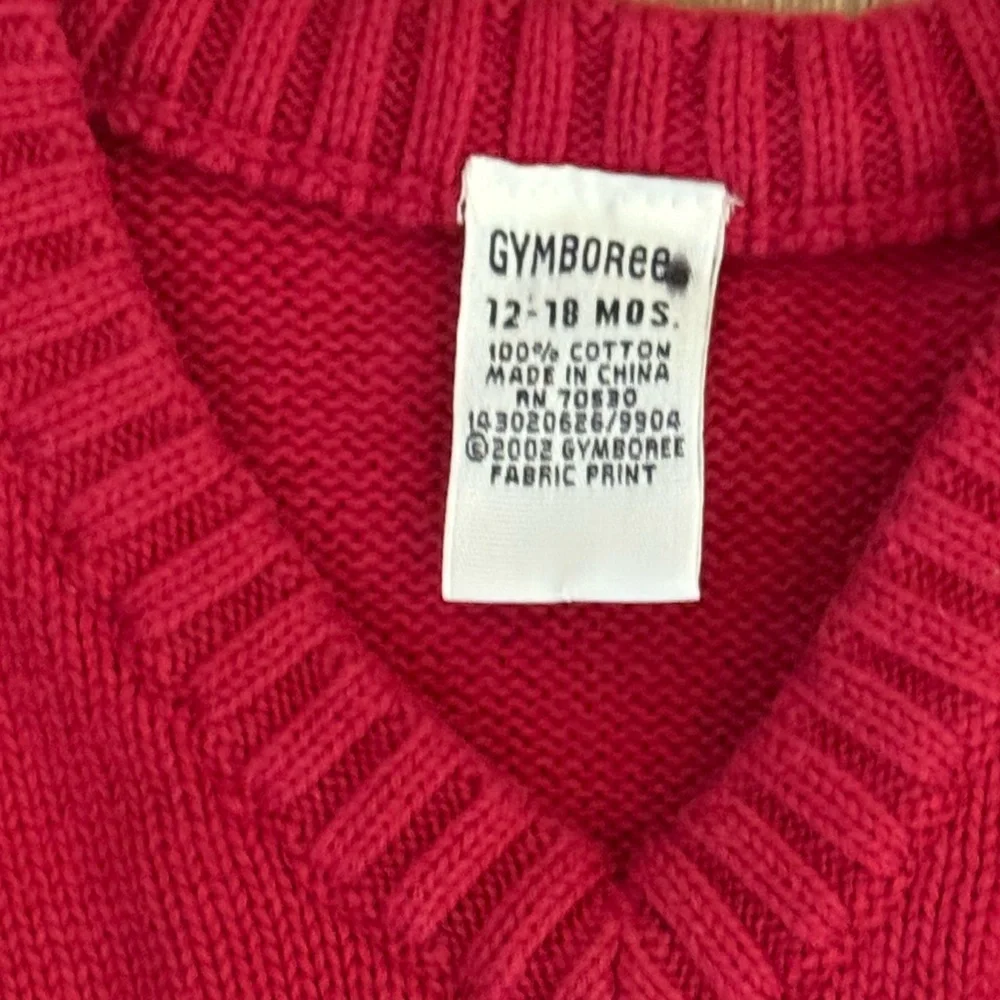 EUC Gymboree V-Neck Sweater Vest Size 12-18 months